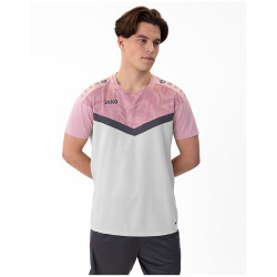 JAKO Iconic T-Shirt 851 - soft grey/dusky pink/anthra...