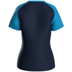 JAKO Iconic T-Shirt Damen 914 - marine/jako blau/neongelb 34