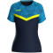 JAKO Iconic T-Shirt Damen 914 - marine/jako blau/neongelb 34