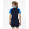 JAKO Iconic T-Shirt Damen 914 - marine/jako blau/neongelb 34