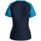 JAKO Iconic T-Shirt Damen 914 - marine/jako blau/neongelb 34