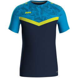 JAKO Iconic T-Shirt 914 - marine/jako blau/neongelb S