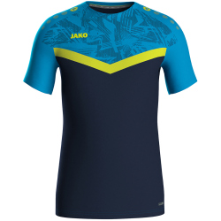 JAKO Iconic T-Shirt 914 - marine/jako blau/neongelb L