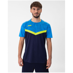 JAKO Iconic T-Shirt 914 - marine/jako blau/neongelb 4XL