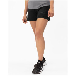 JAKO Power 2in1 Trainingsshorts Damen 800 - schwarz 34