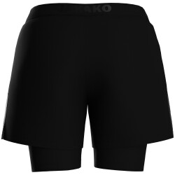 JAKO Power 2in1 Trainingsshorts Damen 800 - schwarz 34