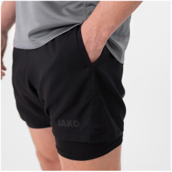 JAKO Power 2in1 Trainingsshorts 800 - schwarz S