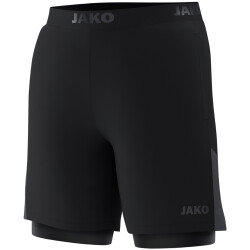 JAKO Power 2in1 Trainingsshorts 800 - schwarz M