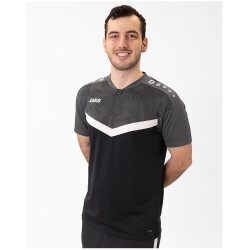 JAKO Iconic Poloshirt 801 - schwarz/anthrazit S