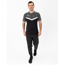 JAKO Iconic Poloshirt 801 - schwarz/anthrazit 4XL