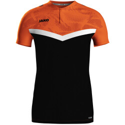 JAKO Iconic Poloshirt 807 - schwarz/neonorange S
