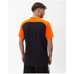 JAKO Iconic Poloshirt 807 - schwarz/neonorange S