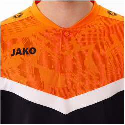 JAKO Iconic Poloshirt 807 - schwarz/neonorange S