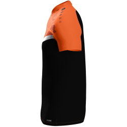 JAKO Iconic Poloshirt 807 - schwarz/neonorange 3XL
