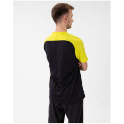 JAKO Iconic Poloshirt 808 - schwarz/soft yellow L