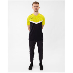 JAKO Iconic Poloshirt 808 - schwarz/soft yellow L