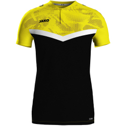 JAKO Iconic Poloshirt 808 - schwarz/soft yellow 3XL