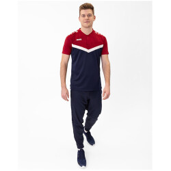 JAKO Iconic Poloshirt 901 - marine/chili rot S