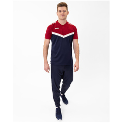 JAKO Iconic Poloshirt 901 - marine/chili rot L