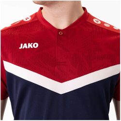 JAKO Iconic Poloshirt 901 - marine/chili rot L