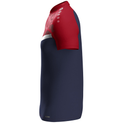 JAKO Iconic Poloshirt 901 - marine/chili rot XL