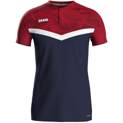JAKO Iconic Poloshirt 901 - marine/chili rot 3XL