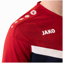 JAKO Iconic Poloshirt 901 - marine/chili rot 3XL