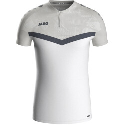 JAKO Iconic Poloshirt 016 - weiß/soft grey/anthra...