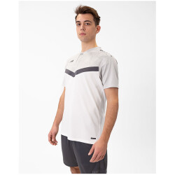 JAKO Iconic Poloshirt 016 - weiß/soft grey/anthra...