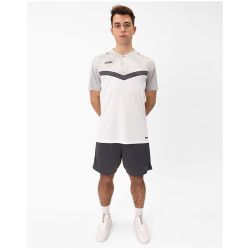 JAKO Iconic Poloshirt 016 - wei&szlig;/soft grey/anthra light 3XL