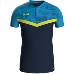 JAKO Iconic Poloshirt 914 - marine/jako blau/neongelb S