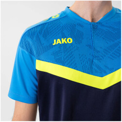 JAKO Iconic Poloshirt 914 - marine/jako blau/neongelb S