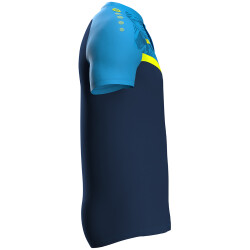 JAKO Iconic Poloshirt 914 - marine/jako blau/neongelb S