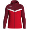 JAKO Iconic Trainingsjacke mit Kapuze 103 - rot/weinrot M