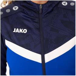 JAKO Iconic Trainingsjacke mit Kapuze Damen 403 - royal/marine 34