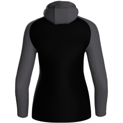 JAKO Iconic Trainingsjacke mit Kapuze Damen 801 - schwarz/anthrazit 38