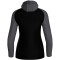 JAKO Iconic Trainingsjacke mit Kapuze Damen 801 - schwarz/anthrazit 38