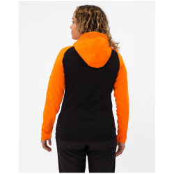 JAKO Iconic Trainingsjacke mit Kapuze Damen 807 - schwarz/neonorange 36