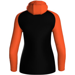 JAKO Iconic Trainingsjacke mit Kapuze Damen 807 - schwarz/neonorange 44