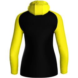 JAKO Iconic Trainingsjacke mit Kapuze Damen 808 - schwarz/soft yellow 38