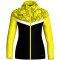 JAKO Iconic Trainingsjacke mit Kapuze Damen 808 - schwarz/soft yellow 38