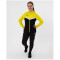 JAKO Iconic Trainingsjacke mit Kapuze Damen 808 - schwarz/soft yellow 38