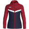 JAKO Iconic Trainingsjacke mit Kapuze Damen 901 - marine/chili rot 34
