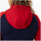 JAKO Iconic Trainingsjacke mit Kapuze Damen 901 - marine/chili rot 34