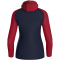 JAKO Iconic Trainingsjacke mit Kapuze Damen 901 - marine/chili rot 34