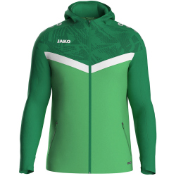 JAKO Iconic Trainingsjacke mit Kapuze 222 - soft...