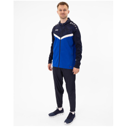 JAKO Iconic Trainingsjacke mit Kapuze 403 - royal/marine XL