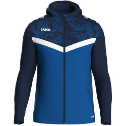 JAKO Iconic Trainingsjacke mit Kapuze 403 - royal/marine 3XL