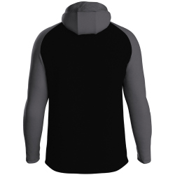 JAKO Iconic Trainingsjacke mit Kapuze 801 - schwarz/anthrazit S