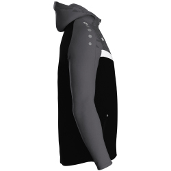 JAKO Iconic Trainingsjacke mit Kapuze 801 - schwarz/anthrazit S